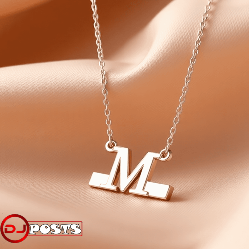 Sideway Initial Necklace